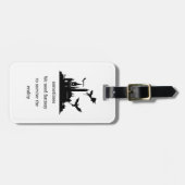 Vintage Fantasy Dragon Gepäckanhänger (Vorderseite horizontal)