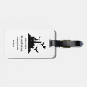 Vintage Fantasy Dragon Gepäckanhänger (Rückseite horizontal)