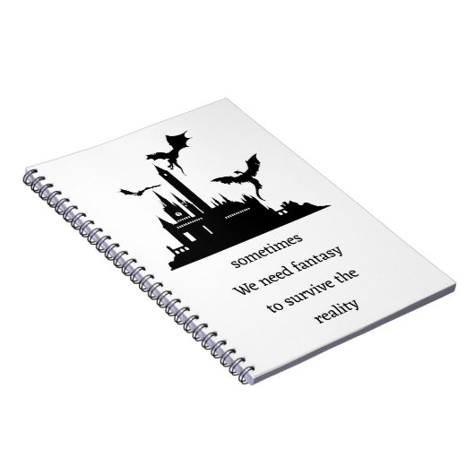 Vintage Fantasy  Dragon  Notizblock (Rechte Seite)