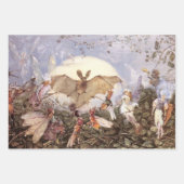 Vintage Fantasy Fine Art Faipping Geschenkpapier Set (Vorderseite 3)