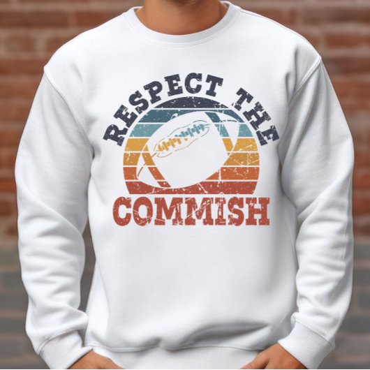 Vintage Fantasy Football Respekt der Kommission FF Sweatshirt