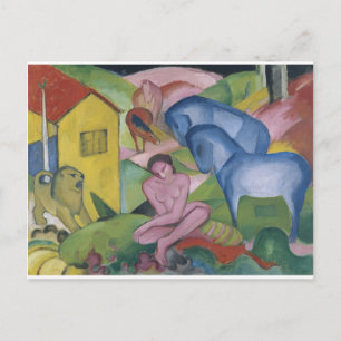 Vintage-Fantasy-Gemälde mit dem Titel 'Der Traum' Postkarte