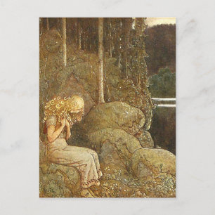 Vintage-Fantasy- / Märchenkunst von John Bauer Postkarte