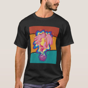 Vintage Fantasy-Spiel Rollenspiel-Würfel Drache 1 T-Shirt