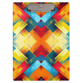 Vintage Farbbilder: Stilvolle geometrische Formen Klemmbrett
