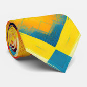 Vintage Farbbilder: Stilvolle geometrische Formen Krawatte (Gerollt)