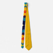 Vintage Farbbilder: Stilvolle geometrische Formen Krawatte (Rückseite)