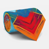 Vintage Farbbilder: Stilvolle geometrische Formen Krawatte (Gerollt)