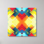 Vintage Farbbilder: Stilvolle geometrische Formen Leinwanddruck (Vorderseite)