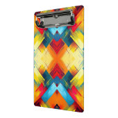 Vintage Farbbilder: Stilvolle geometrische Formen Mini Klemmbrett (Gewinkelt2)