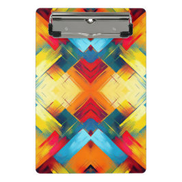 Vintage Farbbilder: Stilvolle geometrische Formen Mini Klemmbrett