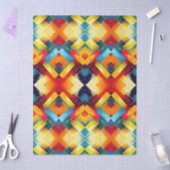 Vintage Farbbilder: Stilvolle geometrische Formen Seidenpapier (Basteln)