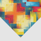 Vintage Farbbilder: Stilvolle geometrische Formen Seidenpapier (Detail)