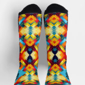 Vintage Farbbilder: Stilvolle geometrische Formen Socken (Oben)
