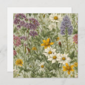 Vintage Farbblende Wildblumen (Vorne/Hinten)