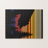 Vintage Farbe des Bärenwaldes Puzzle (Horizontal)