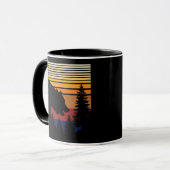 Vintage Farbe des Bärenwaldes Tasse (Vorderseite Links)