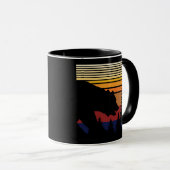 Vintage Farbe des Bärenwaldes Tasse (VorderseiteRechts)