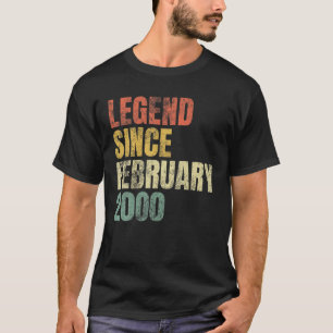 Vintage Farben 20. Geburtstag Geschenklegende seit T-Shirt
