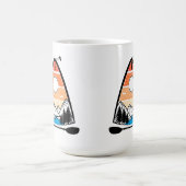 Vintage Farben im Freien Kajak Kaffeetasse (Mittel)