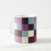 Vintage-Farben Karos Kaffeetasse (Vorderseite Links)