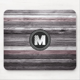 Vintage Farben Streifen Holzaussehen Mousepad