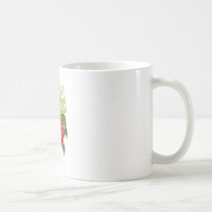 vintage farbenfrohe botanische Blumen von Redoute. Kaffeetasse