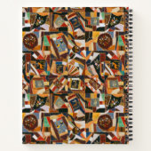 Vintage farbenfrohe Crazy Quilt Notizblock (Rückseite)