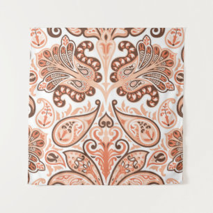 Vintage, farbenfrohe Muster im Paisley-Stil Wandteppich