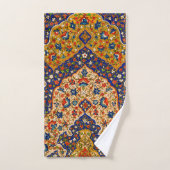 Vintage Farbenfrohe persische Blumenkunst Badhandtuch Set (Handtuch)