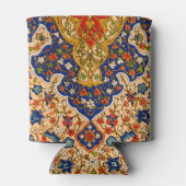 Vintage Farbenfrohe persische Blumenkunst Dosenkühler (Rückseite)