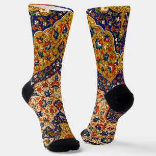 Vintage Farbenfrohe persische Blumenkunst Socken