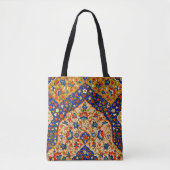 Vintage Farbenfrohe persische Blumenkunst Tasche (Vorderseite)