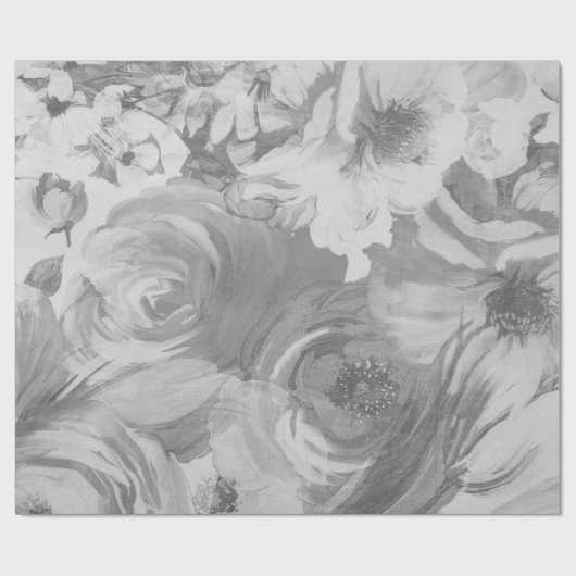 Vintage Farbflora Geschenkpapier (Flach)