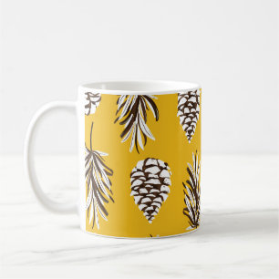 Vintage-Farbgebung Herbst-Naturelemente Kaffeetasse