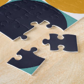 Vintage Farbgeometrie: Kreismuster. Puzzle (Seite)