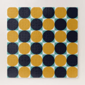 Vintage Farbgeometrie: Kreismuster. Puzzle (Horizontal)