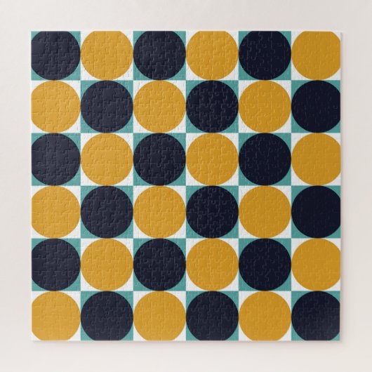 Vintage Farbgeometrie: Kreismuster. Puzzle (Vertikal)