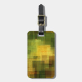 Vintage farbige abstrakte Geometrie 2 Gepäckanhänger (Vorderseite vertikal)