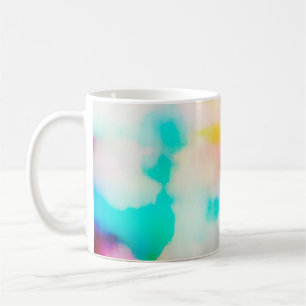 Vintage-farbige abstrakte Illustrationshintergrund Kaffeetasse