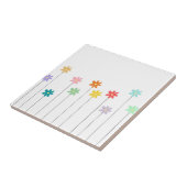 Vintage farbige Blume Fliese (Seite)