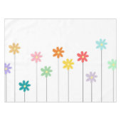 Vintage farbige Blume Tischdecke (Vorderseite (Horizontal))