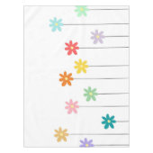 Vintage farbige Blume Tischdecke (Vorderseite)