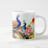 Vintage, farbige Friedensböden Jumbo-Tasse (Rechts)