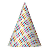 Vintage Farbige Geburtstagskandale Party Partyhütchen (Links)