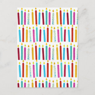 Vintage Farbige Geburtstagskandale Party Postkarte