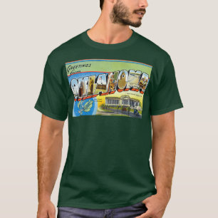 Vintage Farbige Grüße aus Oklahoma T-Shirt