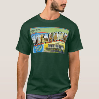 Vintage Farbige Grüße aus Oklahoma T-Shirt