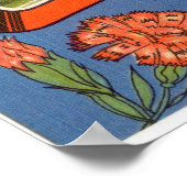 Vintage Farbige Grüße von Ohio Poster (Ecke)