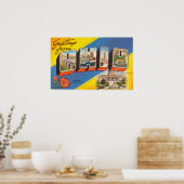Vintage Farbige Grüße von Ohio Poster (Küche)